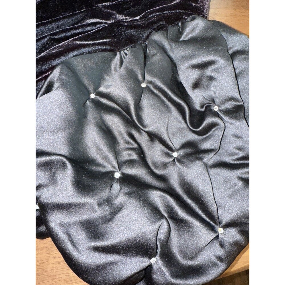 VTG David Brown Saks Fifth Ave Velvet Opera Maxi Gown Old Hollywood Couture L - Picture 8 of 14